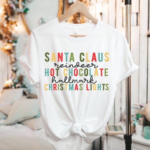 Tops - Christmas Graphic Tee Unisex Cotton T-shirt